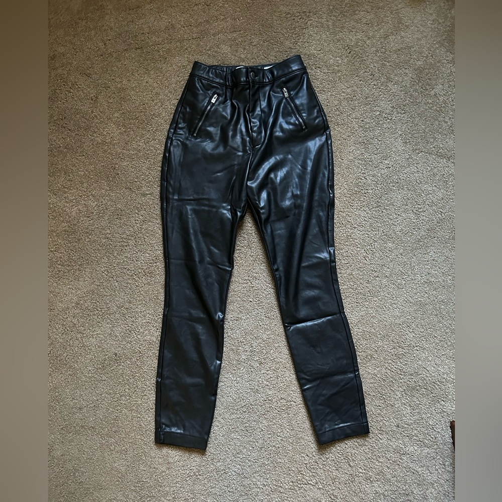 Hollister Ultra High Rise Leather Pants